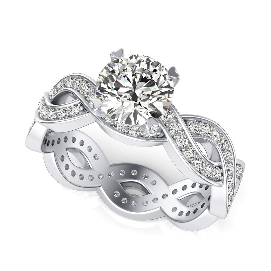Eternity Twist Engagement Ring