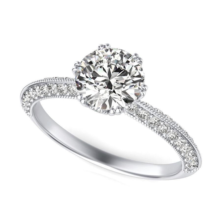 Knife Edge Engagement Ring