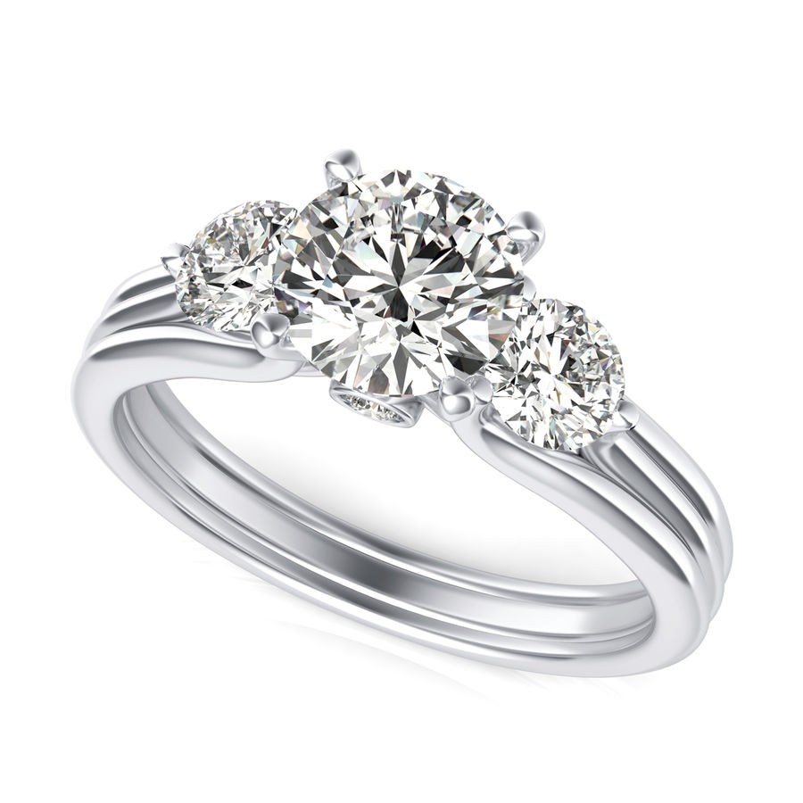 Three Stone Engagement Ring
