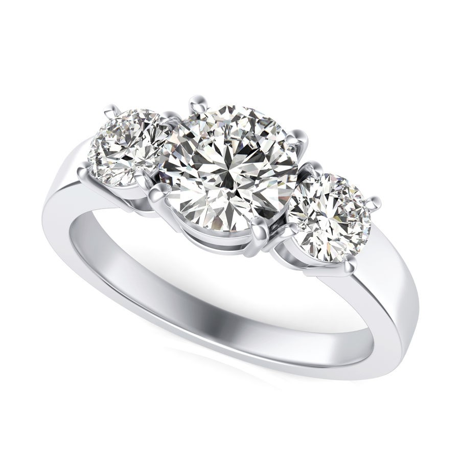 Three Stone Engagement Ring