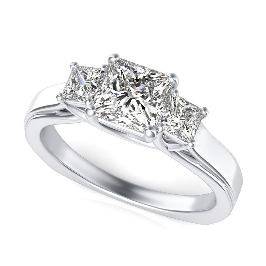 Three Stone Engagement Ring