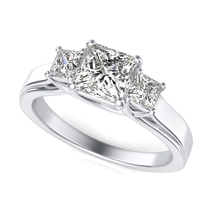 Three Stone Engagement Ring