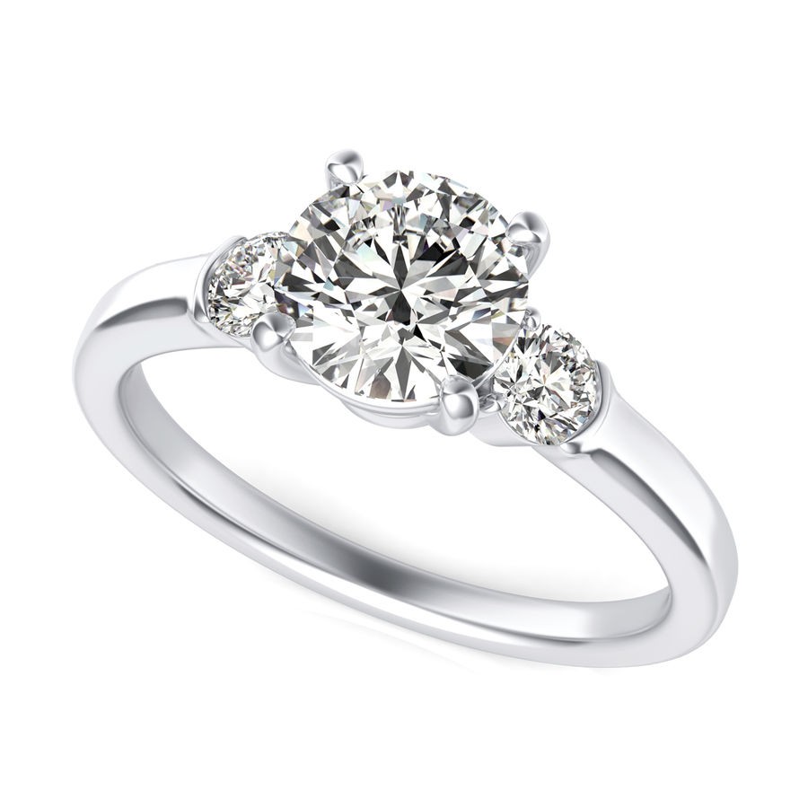 Three Stone Engagement Ring