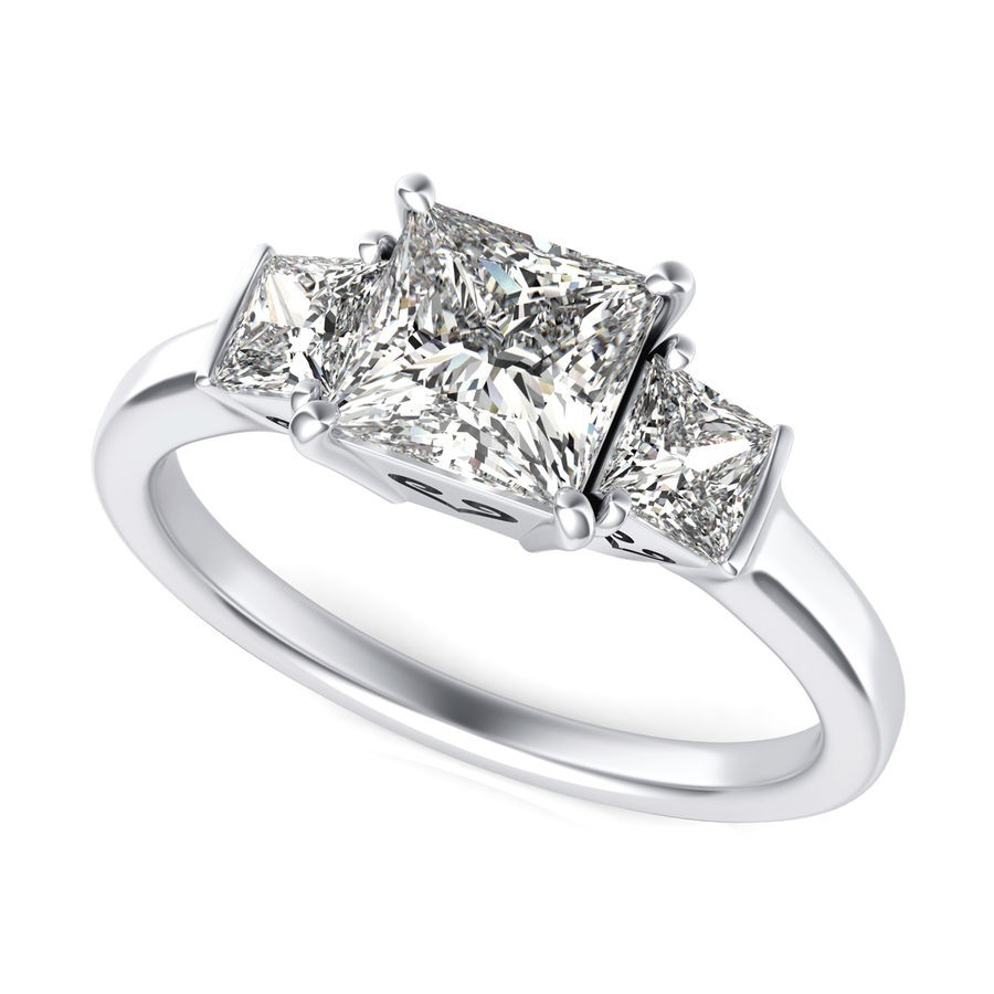 Three Stone Engagement Ring