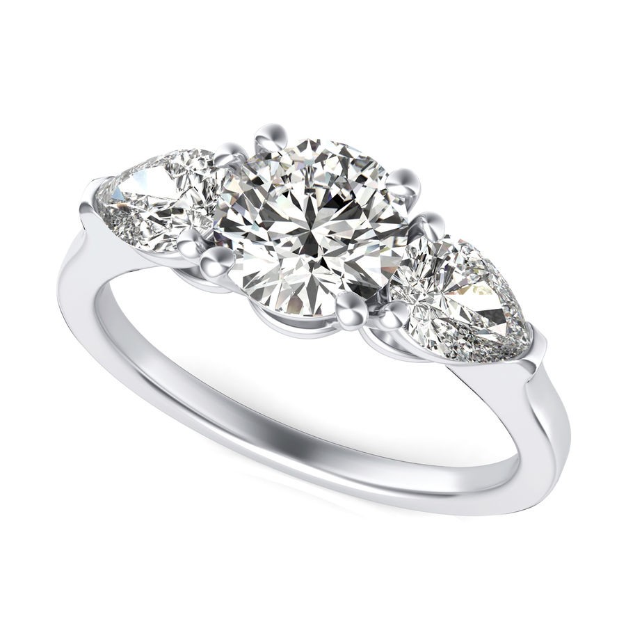 Three Stone Engagement Ring