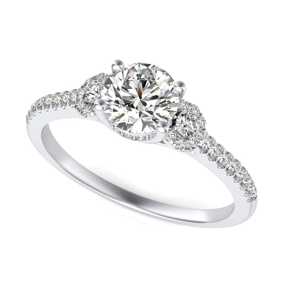 Three Stone Engagement Ring