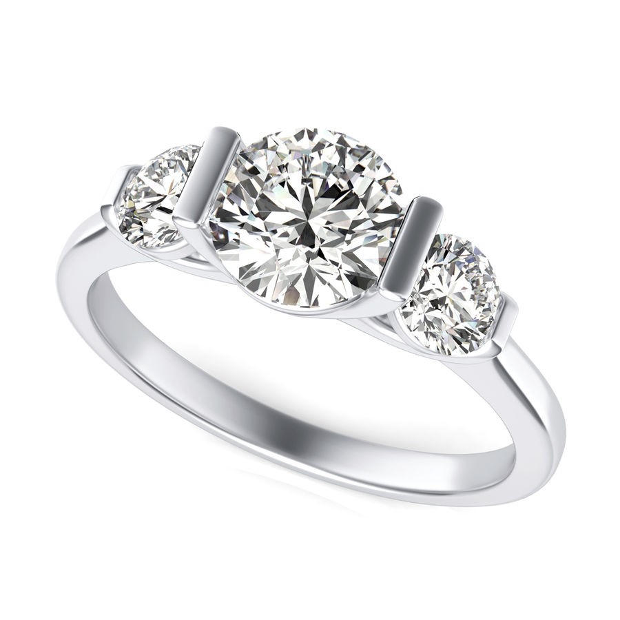 Three Stone Engagement Ring