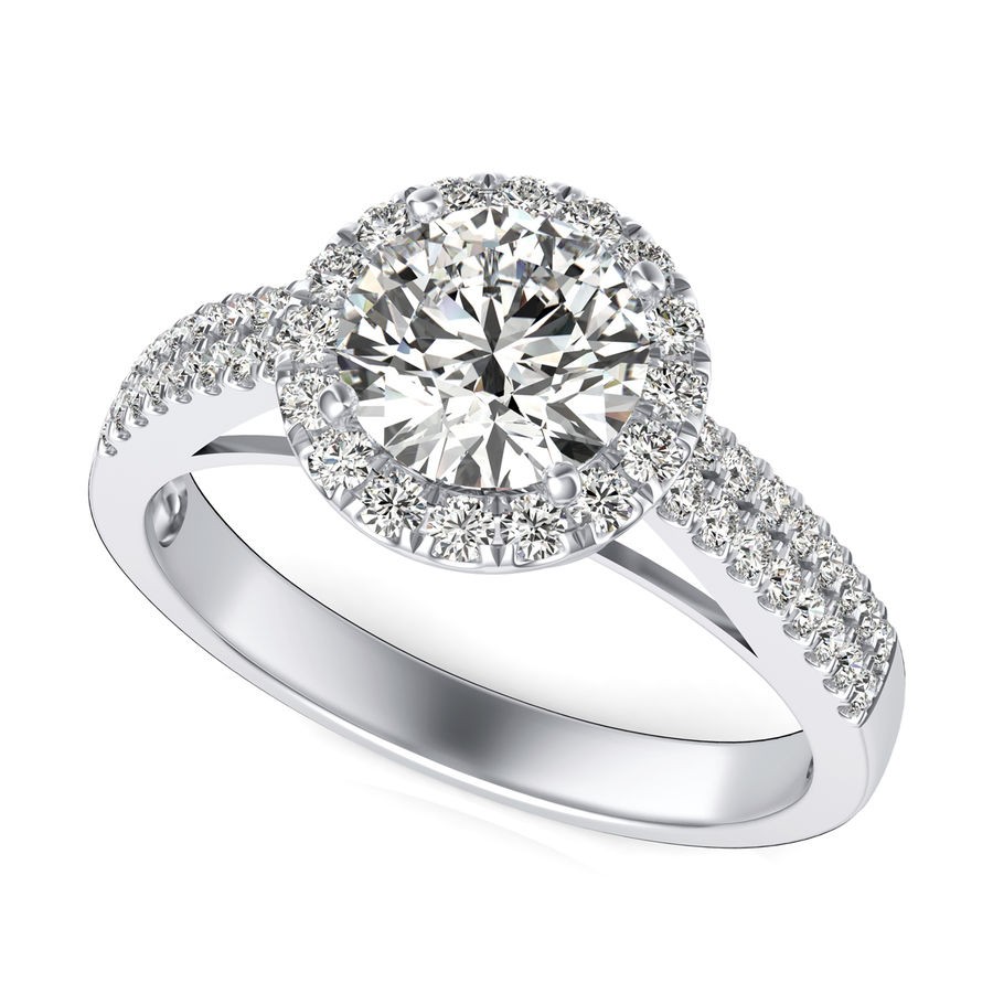 Halo Engagement Ring