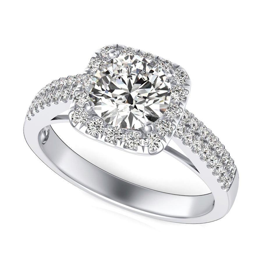 Halo Engagement Ring