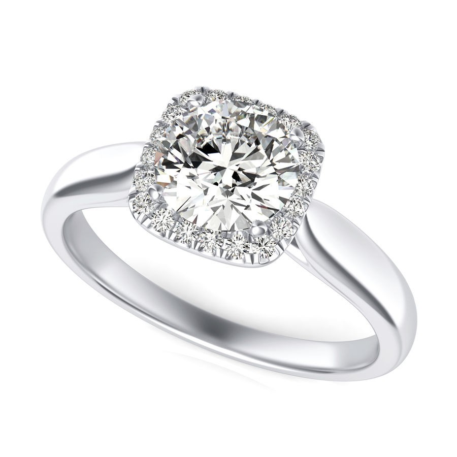 Halo Engagement Ring