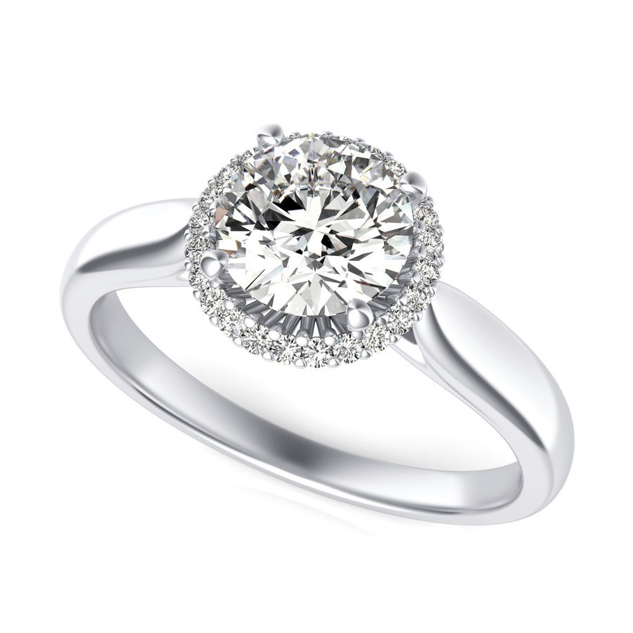 Halo Engagement Ring