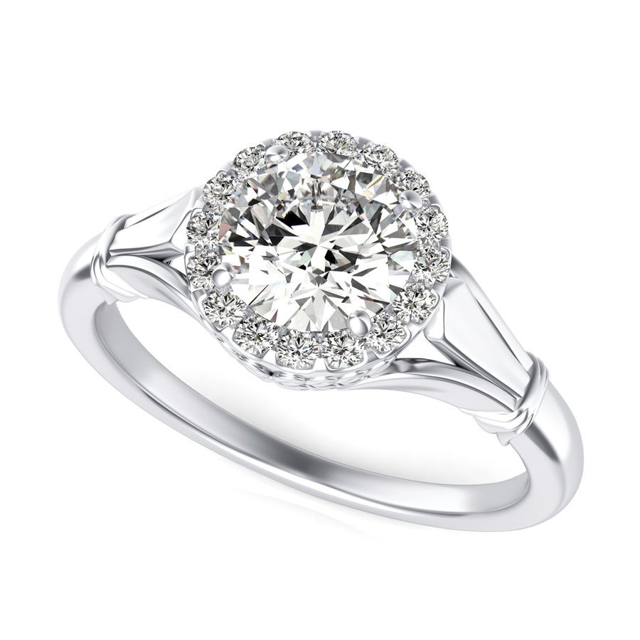 Halo Engagement Ring
