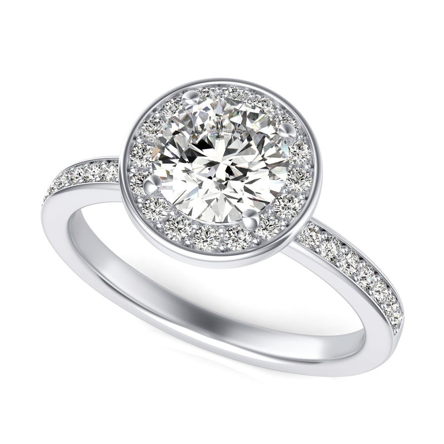 Halo Engagement Ring