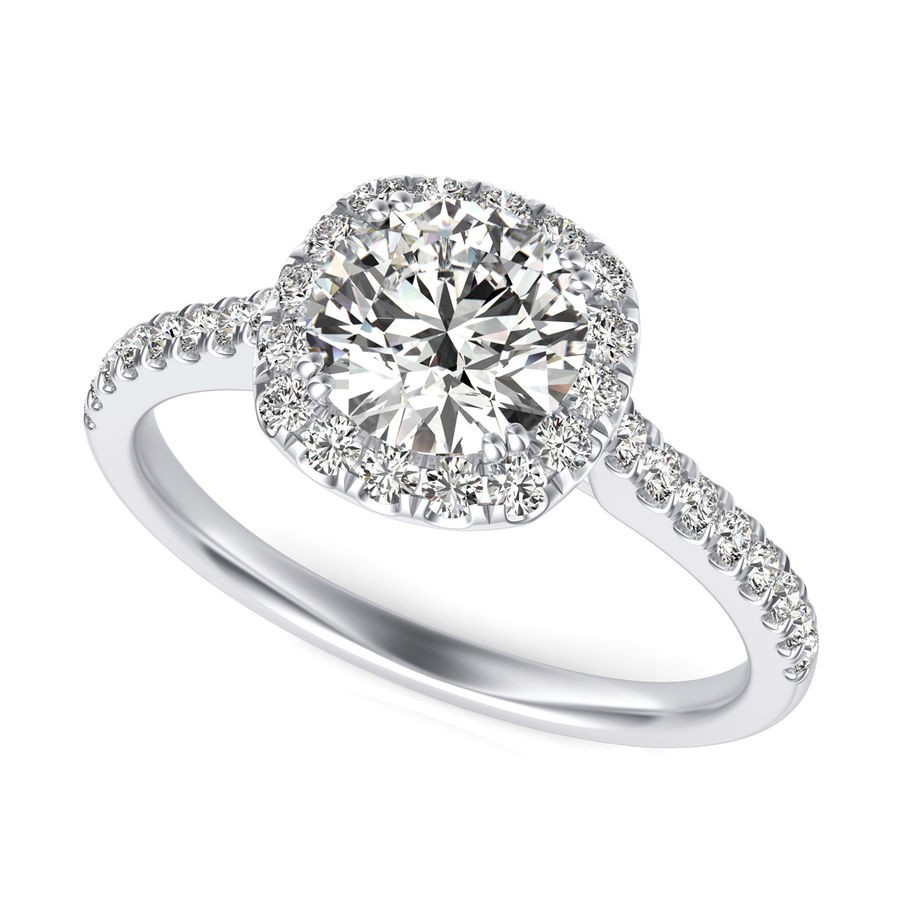Halo Engagement Ring