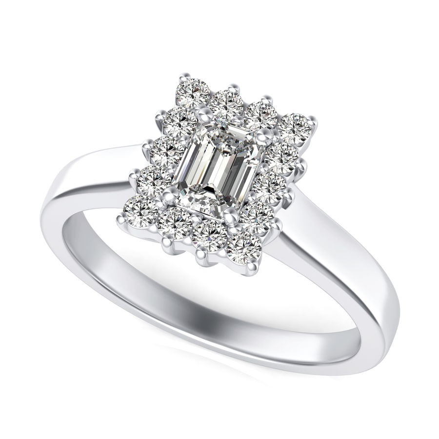 Halo Engagement Ring