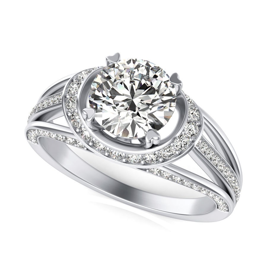 Halo Engagement Ring