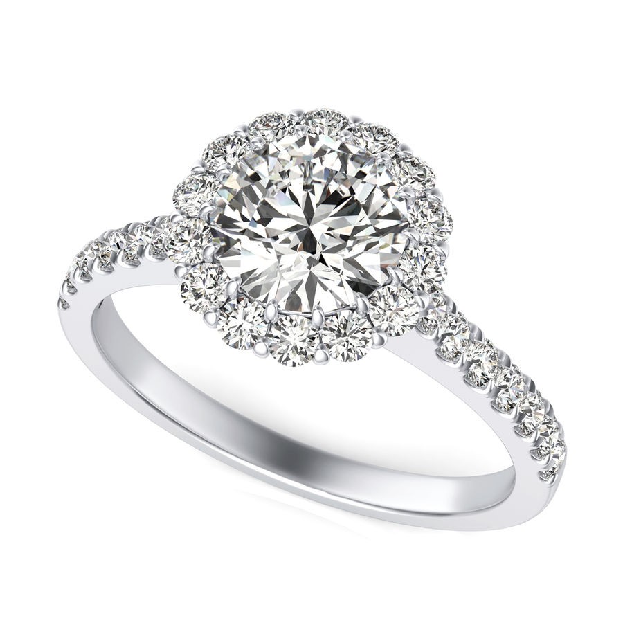 Halo Engagement Ring