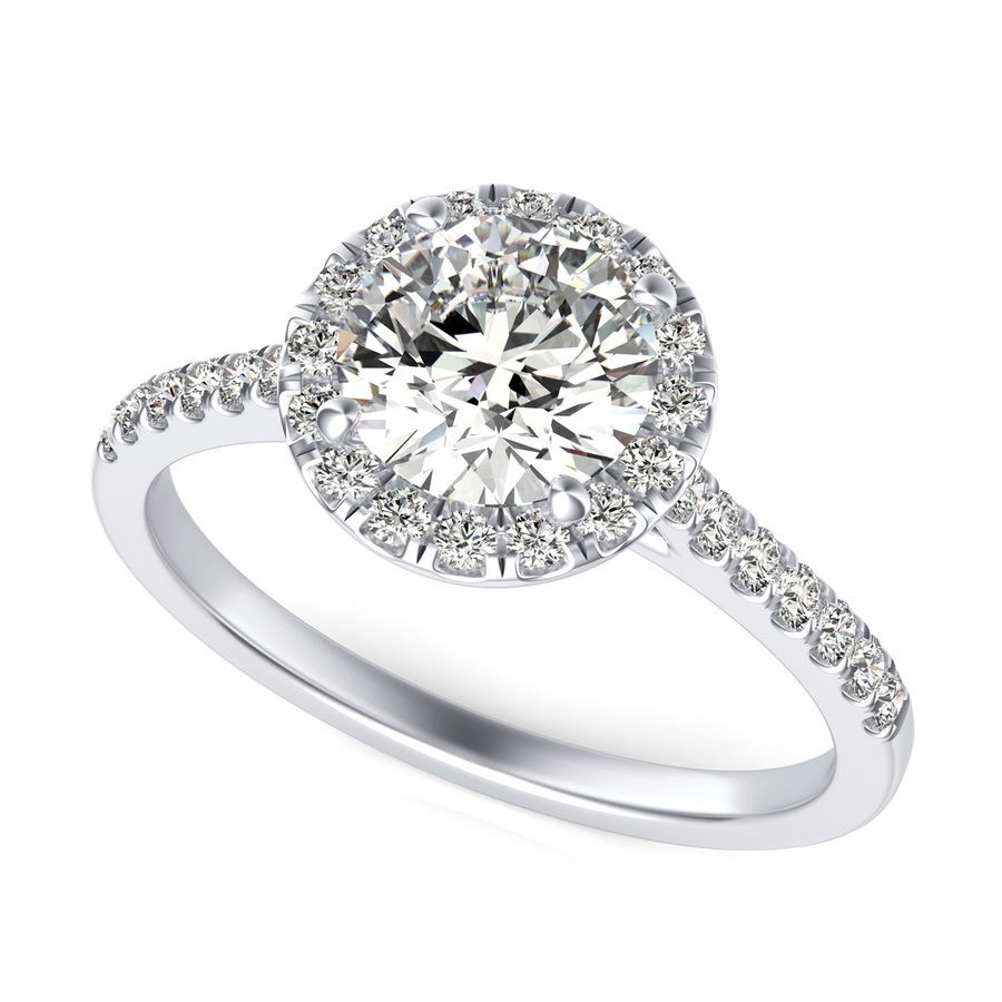 Halo Engagement Ring