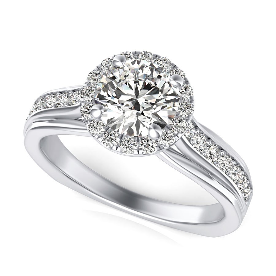 Halo Engagement Ring