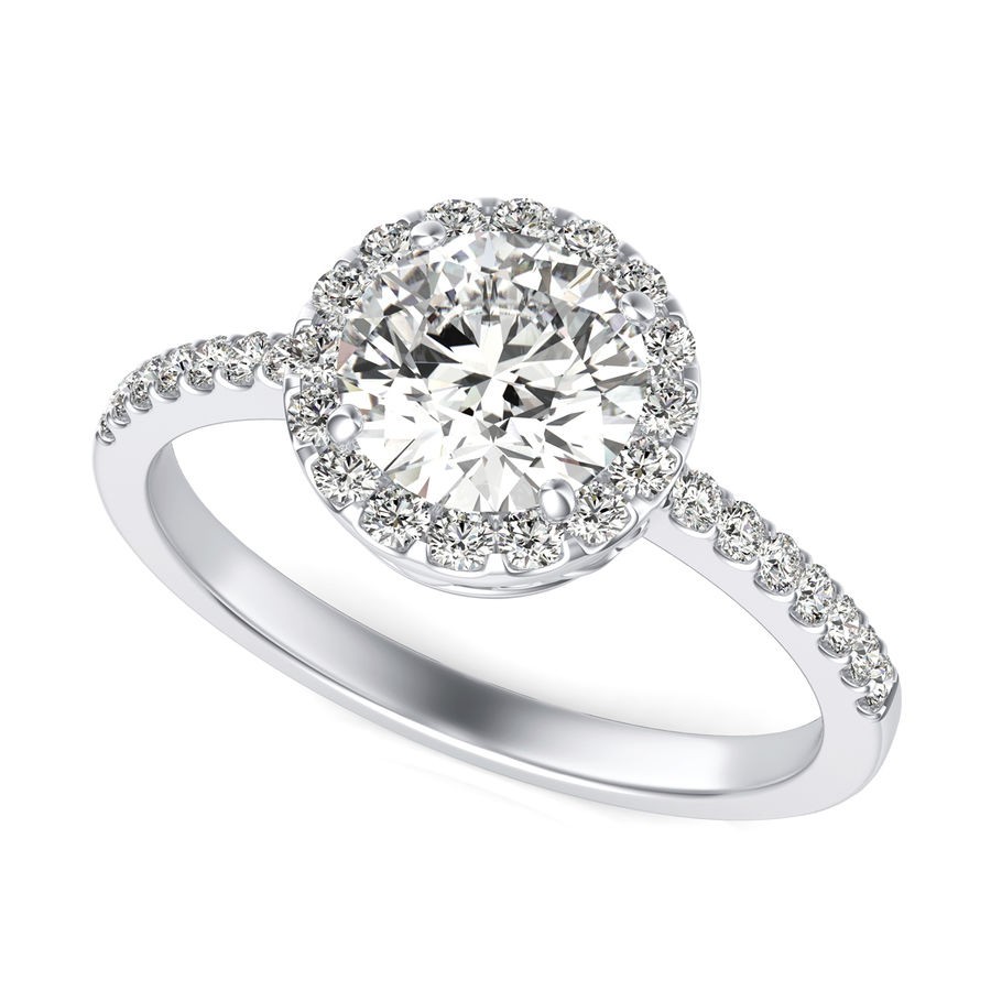 Halo Engagement Ring
