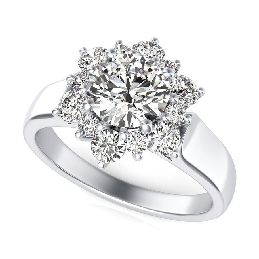 Halo Engagement Ring