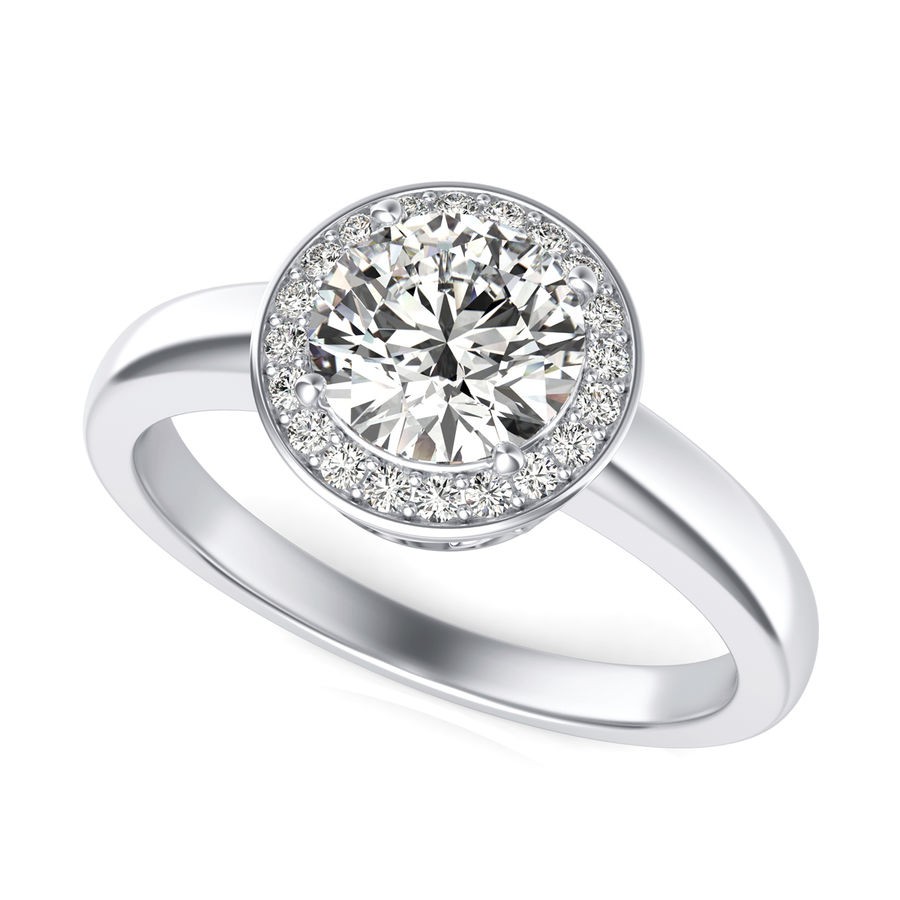 Halo Engagement Ring