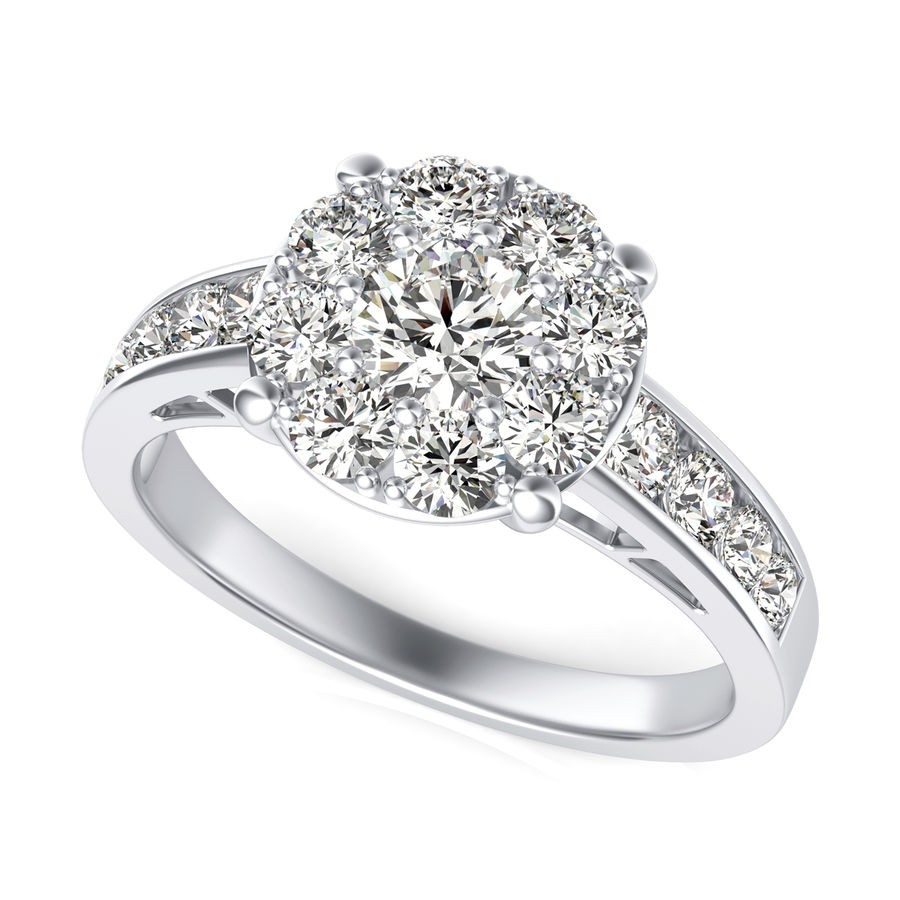 Halo Engagement Ring