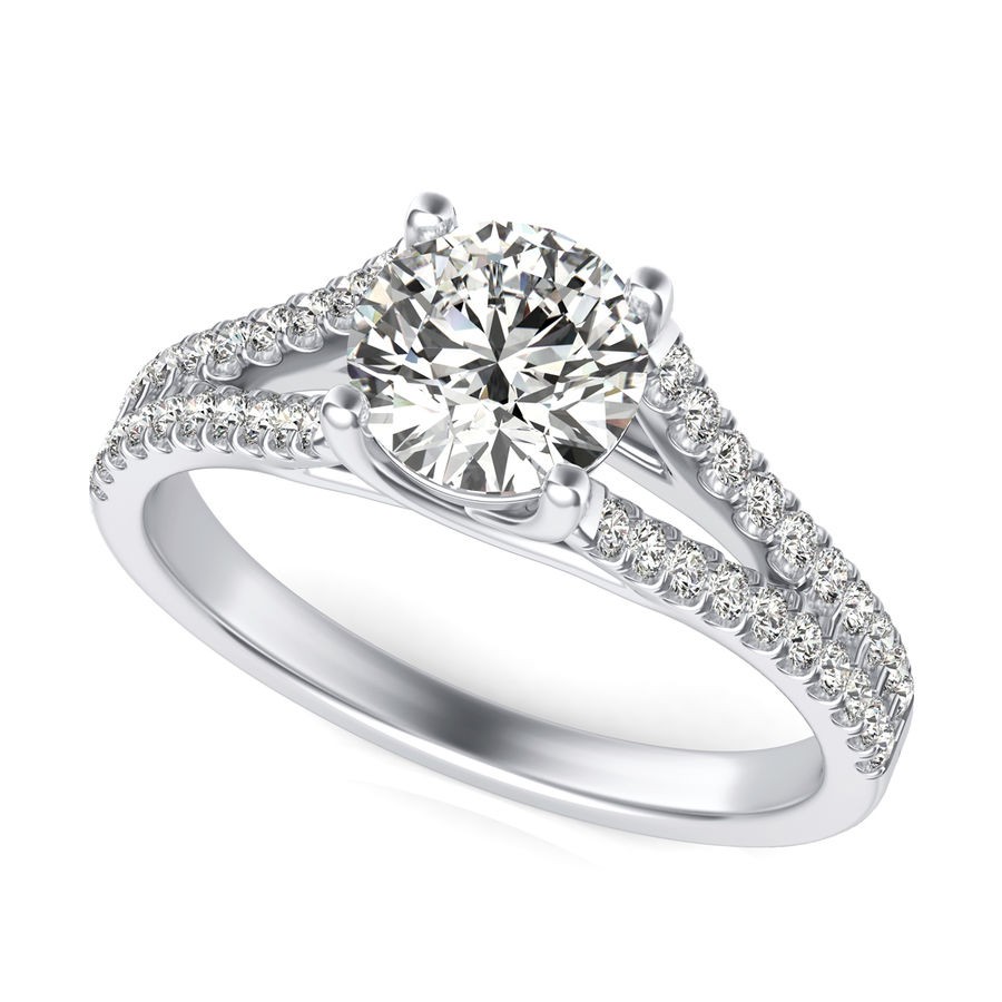 Split Shank Engagement Ring