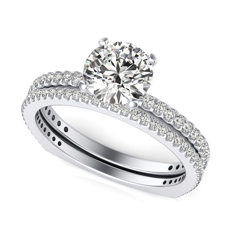 Engagement Ring With Matching Band