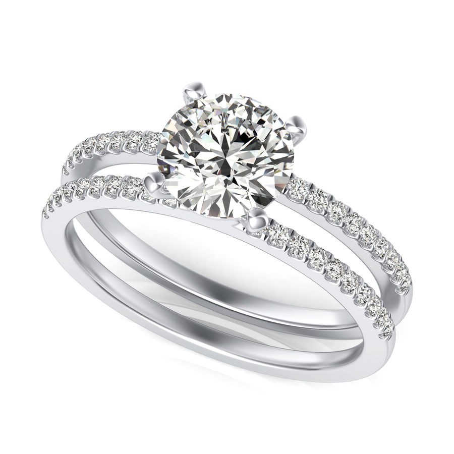 Split Shank Engagement Ring