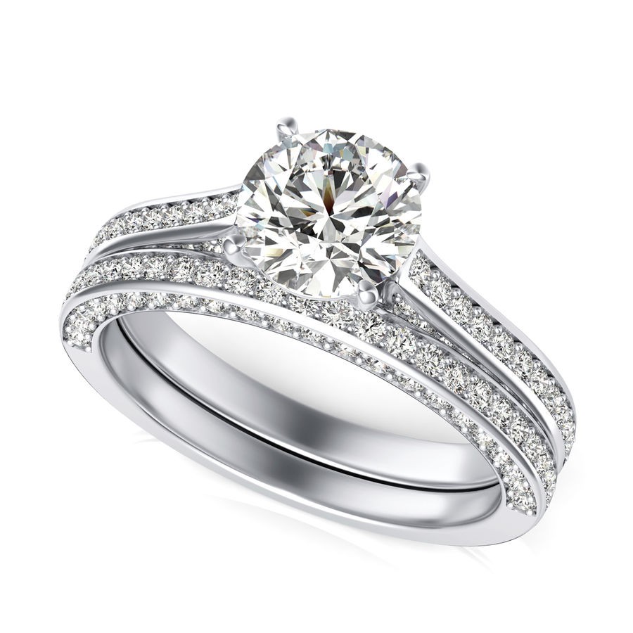 Engagement Ring With Matching Band