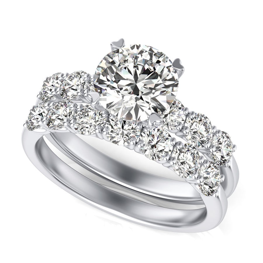 Engagement Ring With Matching Band