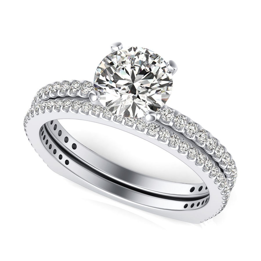 Engagement Ring With Matching Band