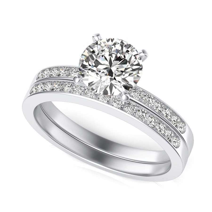 Engagement Ring With Matching Band