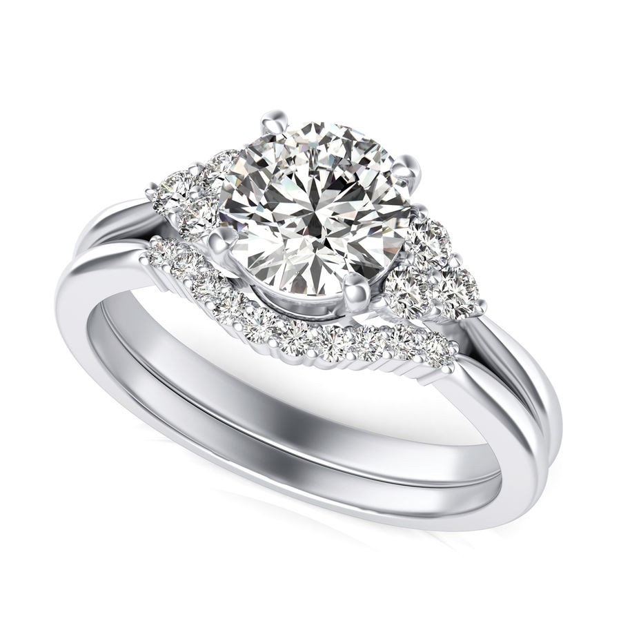 Engagement Ring With Matching Band