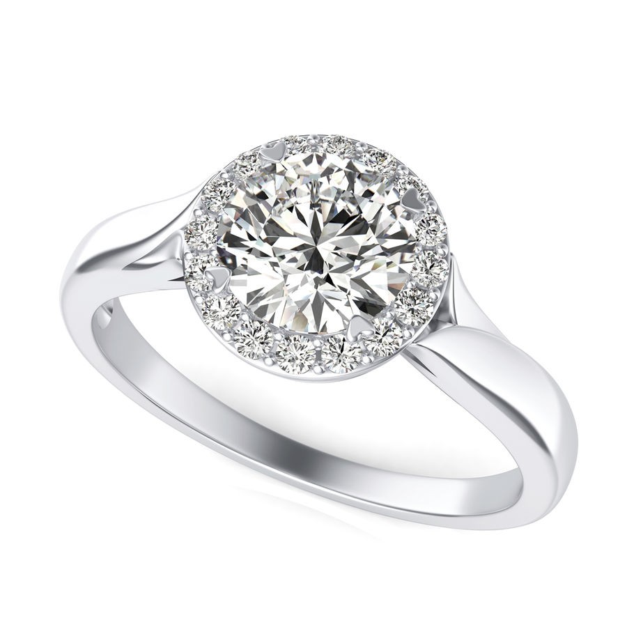 Halo Engagement Ring