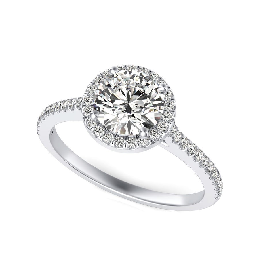 Halo Engagement Ring