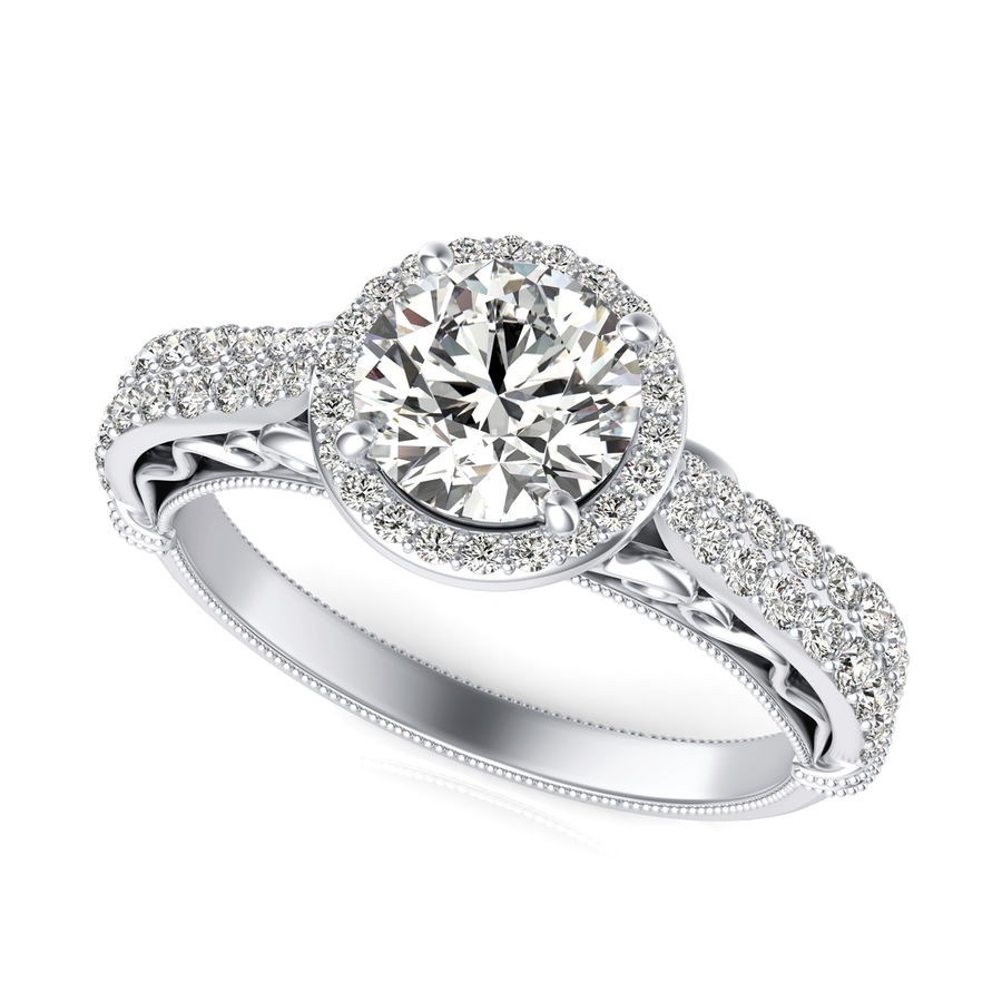 Halo Engagement Ring