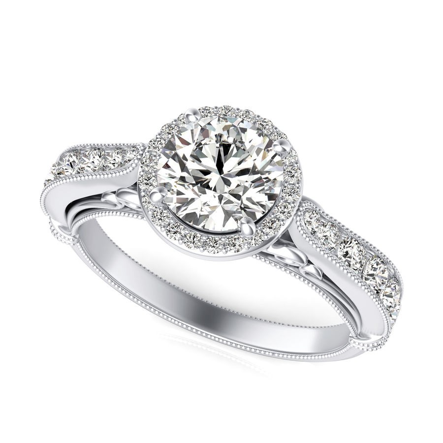 Halo Engagement Ring