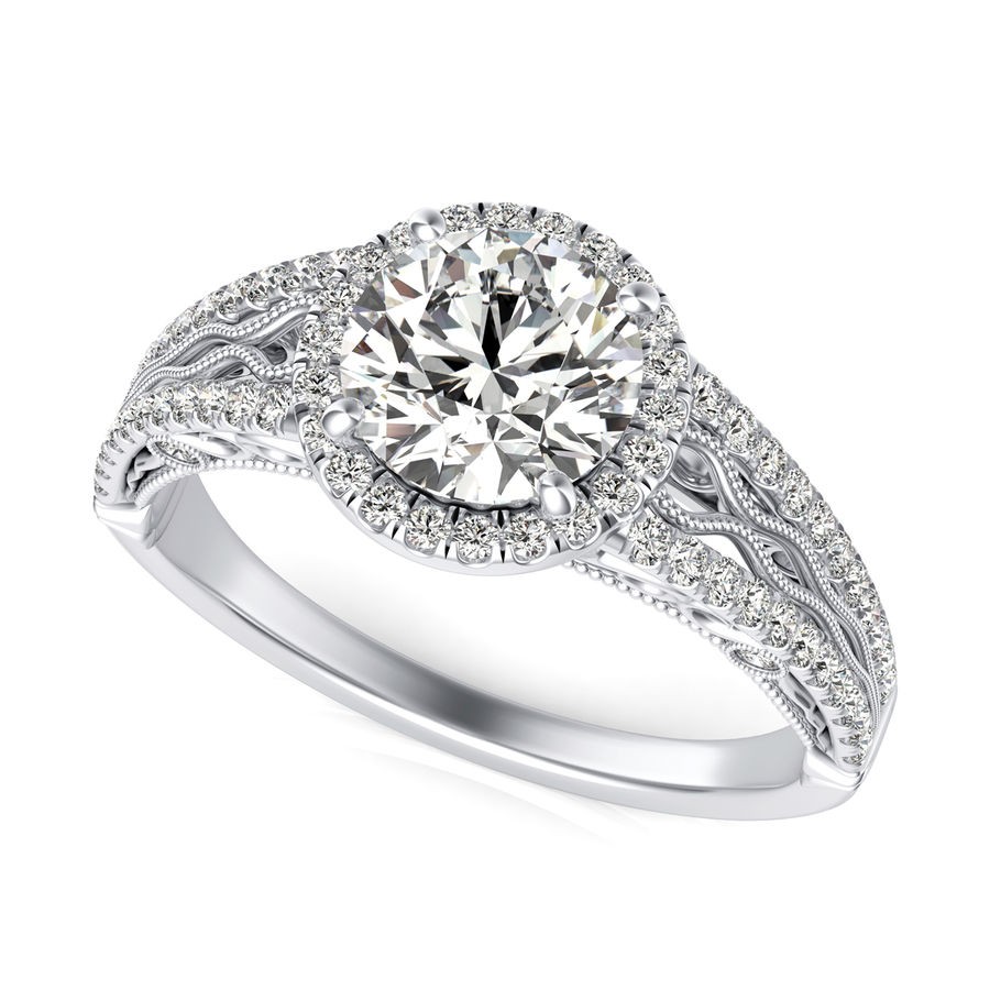 Halo Engagement Ring