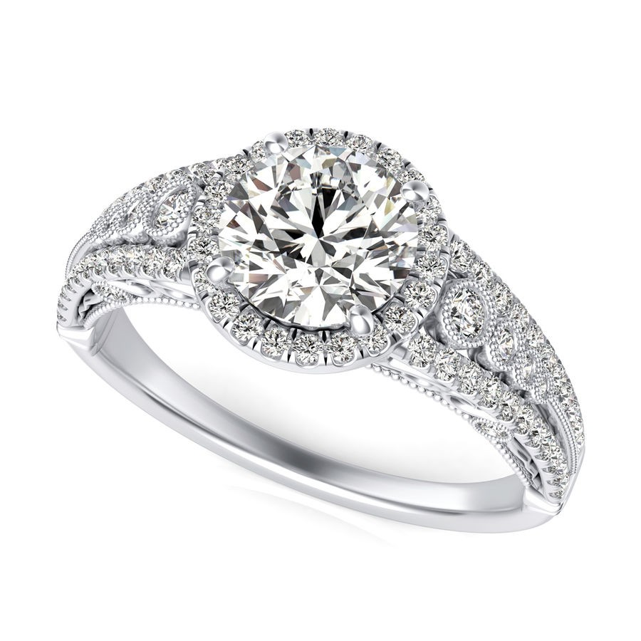 Halo Engagement Ring