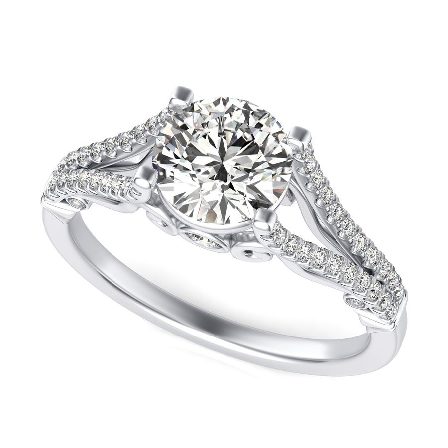 Split Shank Engagement Ring