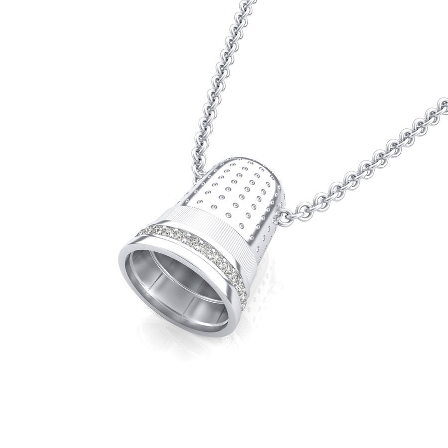 Monopoly Sewing Thimble  Charm Pendant