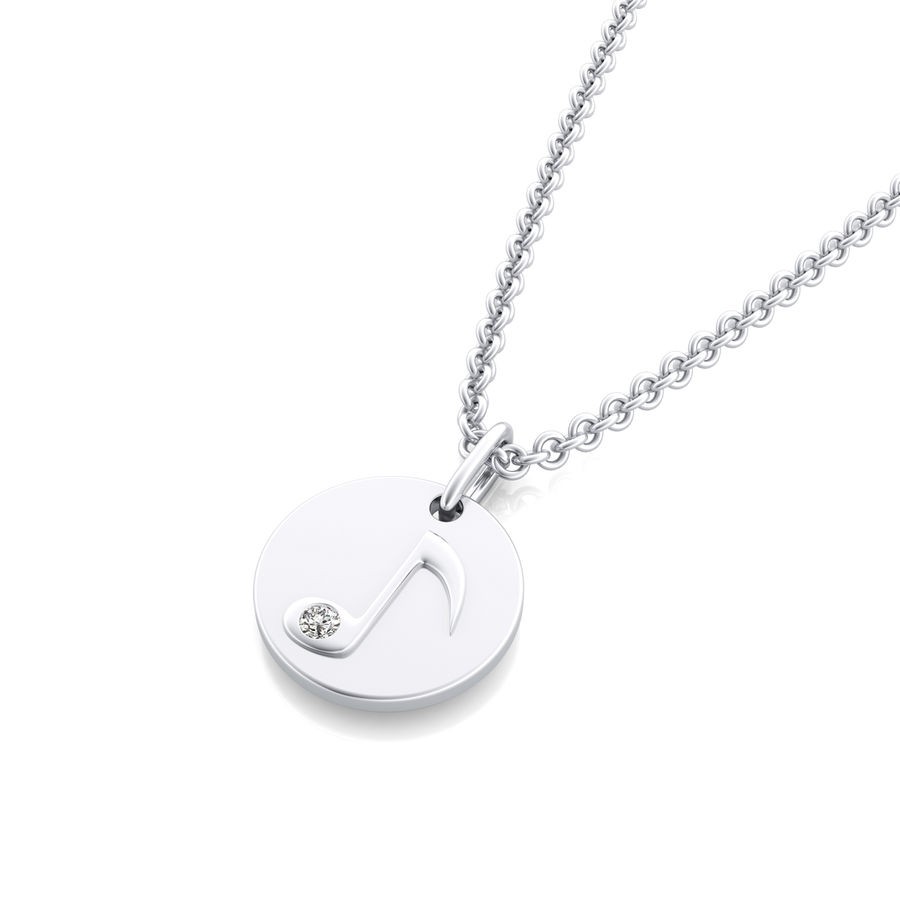 Quarter Note Coin Pendant