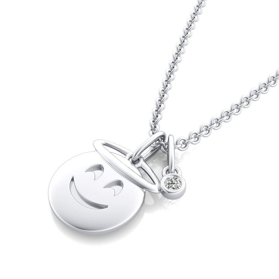 Emoji Angel Pendant