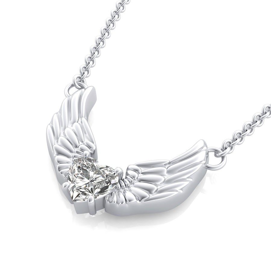 Angel Solitaire Pendant