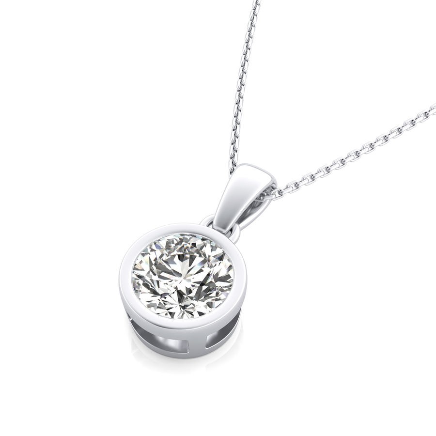 Bezel Solitaire Pendant