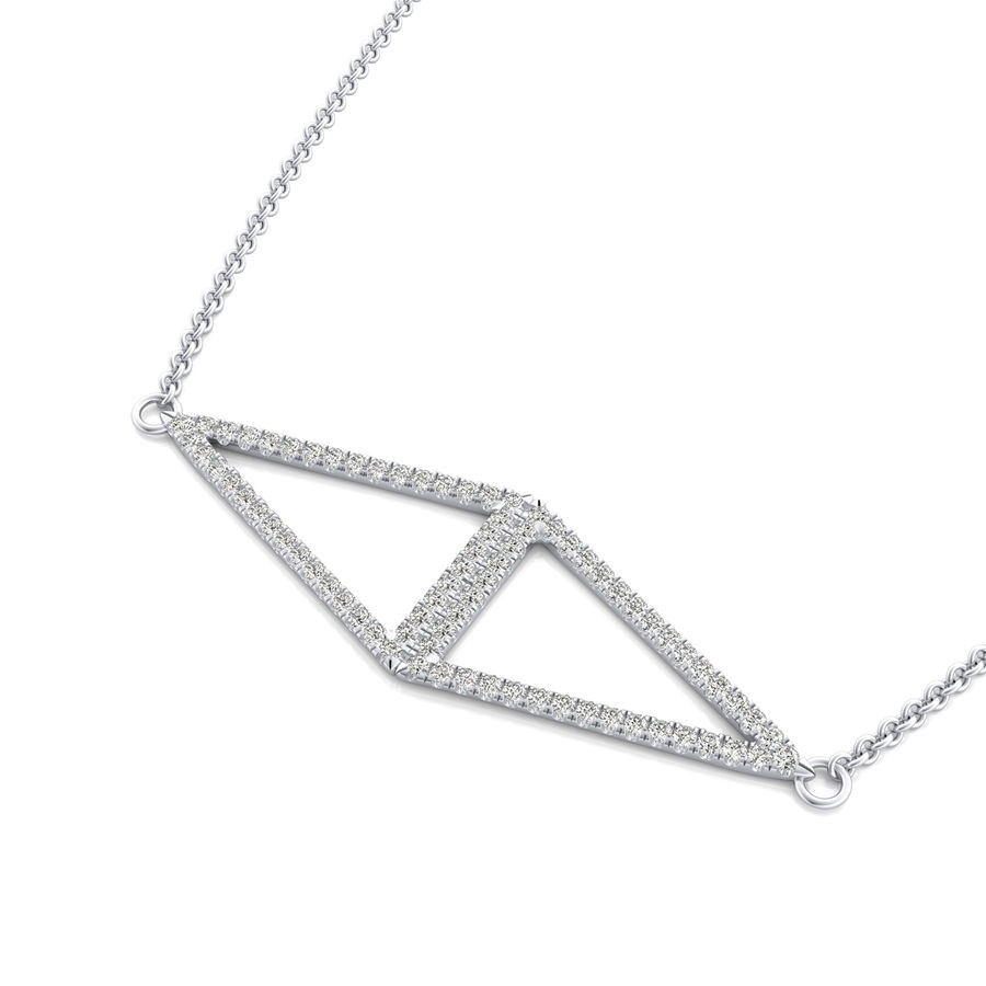 Double Triangle  Pendant