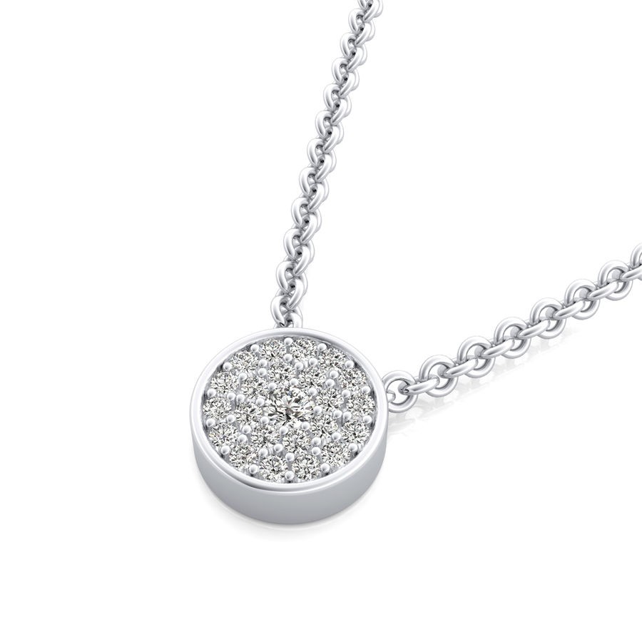 Cluster Solitaire Pendant