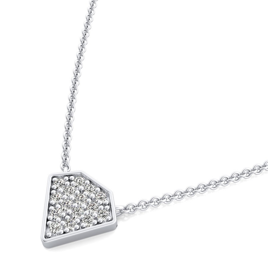 Diamond Shaped Cluster Pendant
